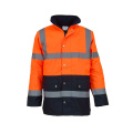 Fabrikherstellung Winter wasserdicht warm hi vis reflektierende Sicherheit Kleidung Straßenverkehrssicherheitswarnung Reflektorjacke